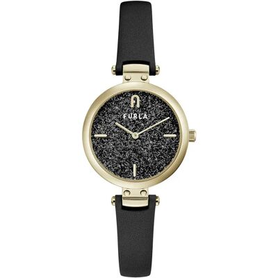 Furla Orologio Da Donna Ww00018009l2 Black Leather / Black One Size Furla Orologio Da Donna Ww00018009l2 Black Leather / Black One Size
