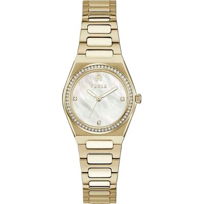 Furla Orologio Da Donna Ww00020001l2 Golden / Beige One Size Furla Orologio Da Donna Ww00020001l2 Golden / Beige One Size