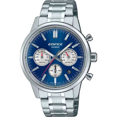 Casio Orologio Efr-575d-2aef Silver Grey / Blue One Size Casio Orologio Efr-575d-2aef Silver Grey / Blue One Size
