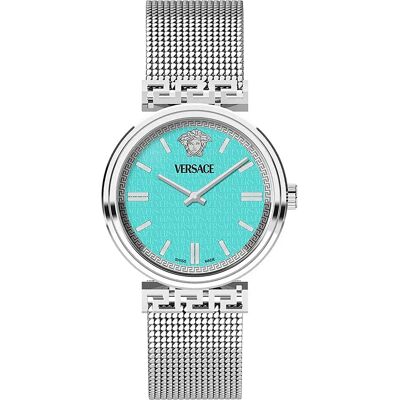Versace Orologio Da Donna Vetca032 Silver Grey / Metal Light Blue One Size Versace Orologio Da Donna Vetca032 Silver Grey / Metal Light Blue One Size