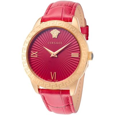 Versace Orologio Da Donna Vevc00921 Red / Metal Red One Size Versace Orologio Da Donna Vevc00921 Red / Metal Red One Size