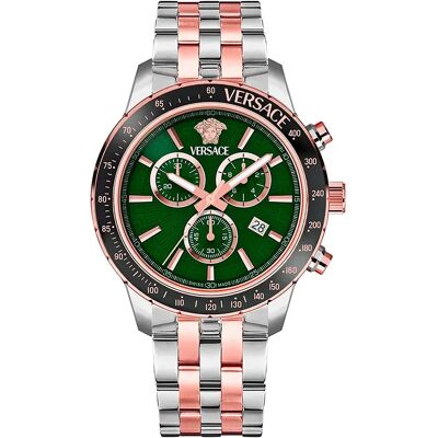 Versace Orologio Vezca02 Silver Grey Rose Gold / Metal Bottle Green Rose Gold One Size Versace Orologio Vezca02 Silver Grey Rose Gold / Metal Bottle Green Rose Gold One Size