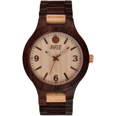 Rifle Orologio On The Road Mm Dark Maple One Size Rifle Orologio On The Road Mm Dark Maple One Size