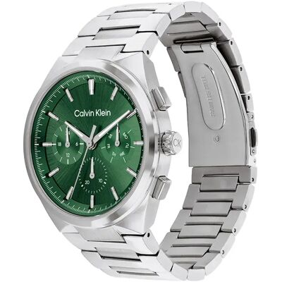 Calvin Klein Watches Orologio 252001 Mm Silver / Green / Mineral One Size Calvin Klein Watches Orologio 252001 Mm Silver / Green / Mineral One Size