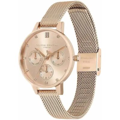 Olivia Burton Orologio Da Donna Multi Fuction 3 Mm Rose Gold / Rose Gold / Mineral One Size Olivia Burton Orologio Da Donna Multi Fuction 3 Mm Rose Gold / Rose Gold / Mineral One Size