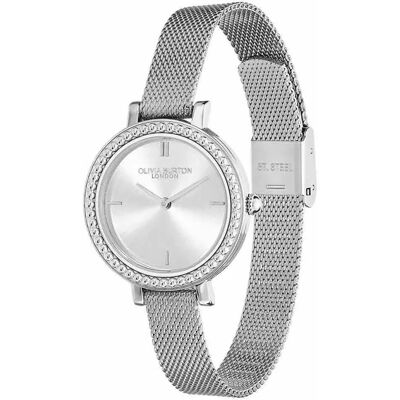 Olivia Burton Orologio Da Donna Vintage Bead 30 Mm Silver / Silver / Mineral One Size Olivia Burton Orologio Da Donna Vintage Bead 30 Mm Silver / Silver / Mineral One Size