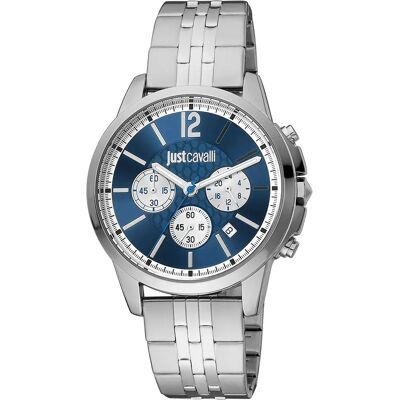 Just Cavalli Orologio Jc1g175m0265 Quartz 3 Atm 2 Mm Grey / Grey / Blue One Size Just Cavalli Orologio Jc1g175m0265 Quartz 3 Atm 2 Mm Grey / Grey / Blue One Size