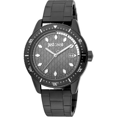 Just Cavalli Orologio Jc1g179m0085 Quartz 2 Mm Black / Black / Grey One Size Just Cavalli Orologio Jc1g179m0085 Quartz 2 Mm Black / Black / Grey One Size