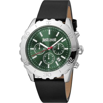 Just Cavalli Orologio Jc1g21l0015 Quartz 6 Mm Grey / Black / Green One Size Just Cavalli Orologio Jc1g21l0015 Quartz 6 Mm Grey / Black / Green One Size