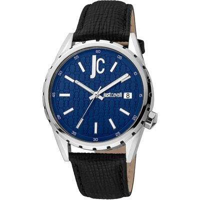 Just Cavalli Orologio Jc1g217l0025 Quartz 2 Mm Grey / Black / Blue One Size Just Cavalli Orologio Jc1g217l0025 Quartz 2 Mm Grey / Black / Blue One Size