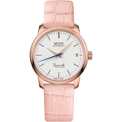 Mido Orologio Da Donna M027207360100 Automatic 5 Atm 33 Mm Pink / Pink / White One Size Mido Orologio Da Donna M027207360100 Automatic 5 Atm 33 Mm Pink / Pink / White One Size