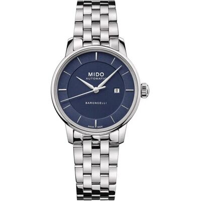 Mido Orologio Da Donna M03720711010 Automatic 5 Atm 30 Mm Grey / Grey / Blue One Size Mido Orologio Da Donna M03720711010 Automatic 5 Atm 30 Mm Grey / Grey / Blue One Size
