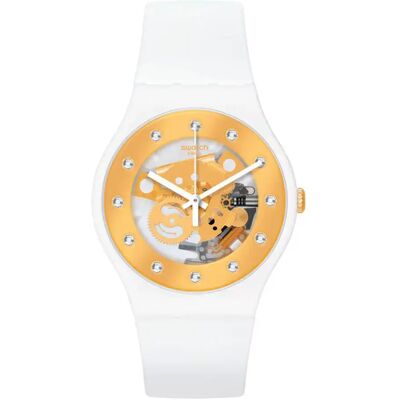 Swatch Orologio Da Donna Suoz18 Quartz 3 Atm 1 Mm White / White / White One Size Swatch Orologio Da Donna Suoz18 Quartz 3 Atm 1 Mm White / White / White One Size