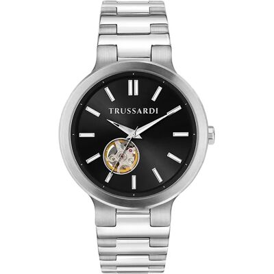 Trussardi Orologio R22316001 Grey / Black One Size Trussardi Orologio R22316001 Grey / Black One Size