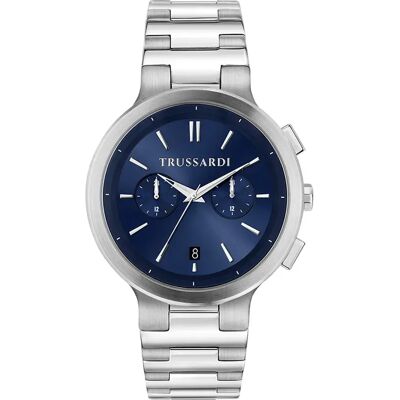 Trussardi Orologio R2531600 Grey / Blue One Size Trussardi Orologio R2531600 Grey / Blue One Size