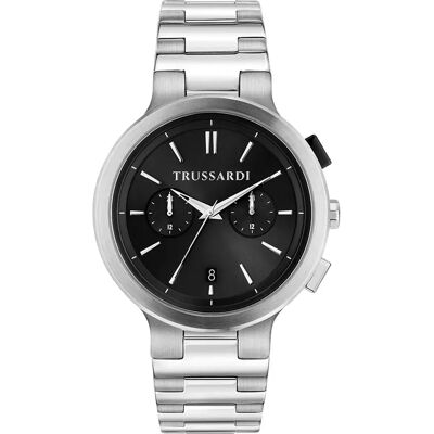 Trussardi Orologio R25316006 Grey / Black One Size Trussardi Orologio R25316006 Grey / Black One Size