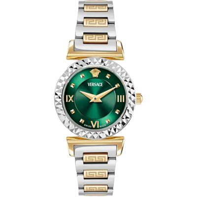 Versace Orologio Mini Vanity Restyling Silver / Gold / Green / Sapphire One Size Versace Orologio Mini Vanity Restyling Silver / Gold / Green / Sapphire One Size
