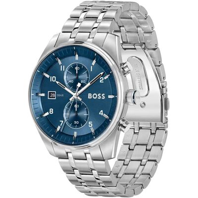 Boss Orologio 151216 mm Silver / Blue One Size Boss Orologio 151216 mm Silver / Blue One Size