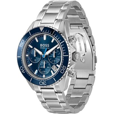 Boss Orologio 151322 mm Silver / Blue One Size Boss Orologio 151322 mm Silver / Blue One Size