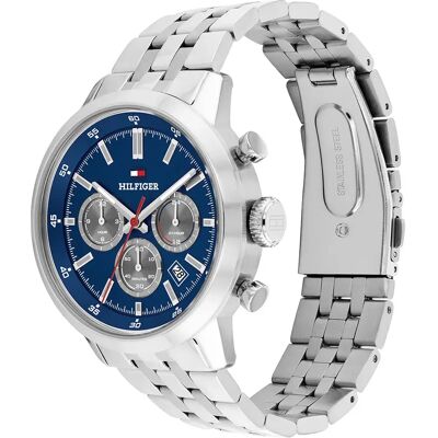 Tommy Hilfiger Orologio Kent 3mm Silver / Navy One Size Tommy Hilfiger Orologio Kent 3mm Silver / Navy One Size