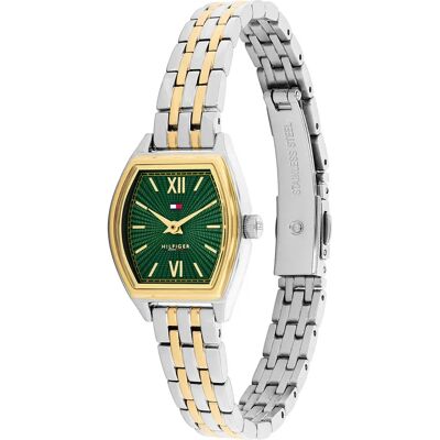 Tommy Hilfiger Orologio Da Donna Norah 22mm Silver / Gold / Emerald Green One Size Tommy Hilfiger Orologio Da Donna Norah 22mm Silver / Gold / Emerald Green One Size