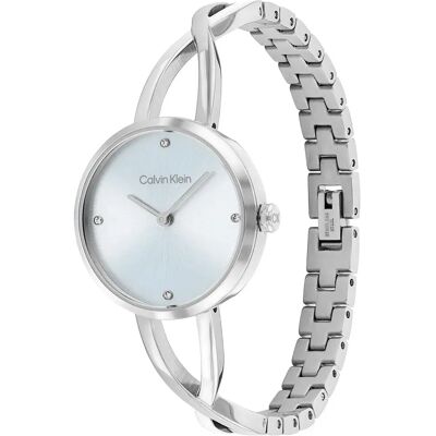 Calvin Klein Watches Orologio Da Donna Sculpted Embrace 28mm Silver / Blue One Size Calvin Klein Watches Orologio Da Donna Sculpted Embrace 28mm Silver / Blue One Size