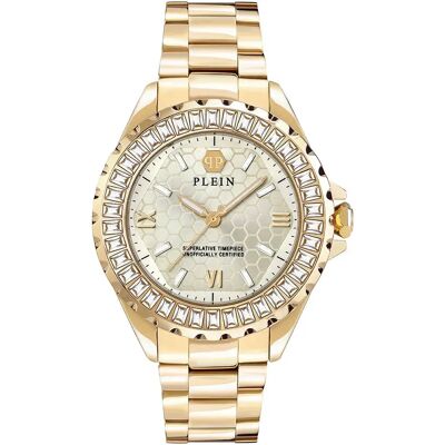 Philipp Plein Orologio Da Donna Pwpoa062 38mm 5atm Quartz Analogical Golden / Golden / Mineral One Size Philipp Plein Orologio Da Donna Pwpoa062 38mm 5atm Quartz Analogical Golden / Golden / Mineral One Size