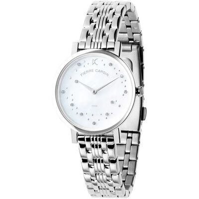 Pierre Cardin Orologio Da Donna Ccm.0550 32mm 3atm Quartz Analogical Grey / White / Mineral One Size Pierre Cardin Orologio Da Donna Ccm.0550 32mm 3atm Quartz Analogical Grey / White / Mineral One Size