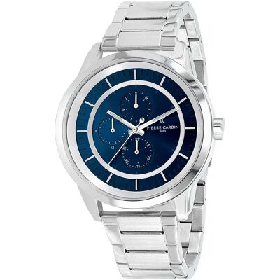 Pierre Cardin Orologio Ccp.5013 5mm 3atm Quartz Analogical Grey / Blue / Mineral One Size Pierre Cardin Orologio Ccp.5013 5mm 3atm Quartz Analogical Grey / Blue / Mineral One Size