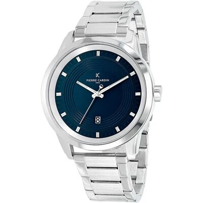Pierre Cardin Orologio Ccp.5025 5mm 3atm Quartz Analogical Grey / Blue / Mineral One Size Pierre Cardin Orologio Ccp.5025 5mm 3atm Quartz Analogical Grey / Blue / Mineral One Size