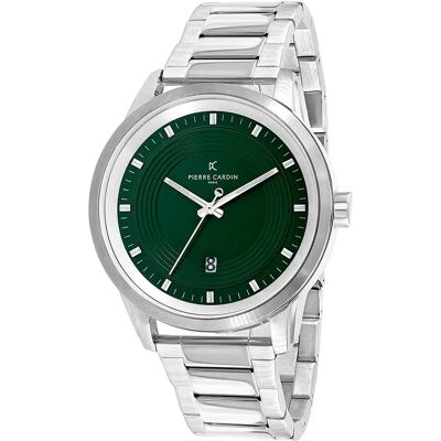 Pierre Cardin Orologio Ccp.5028 5mm 3atm Quartz Analogical Grey / Green / Mineral One Size Pierre Cardin Orologio Ccp.5028 5mm 3atm Quartz Analogical Grey / Green / Mineral One Size