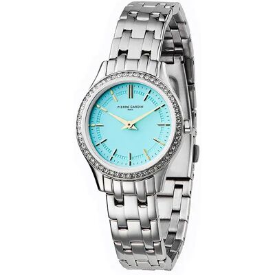 Pierre Cardin Orologio Da Donna Cf.0609.sj 30mm 3atm Quartz Analogical Grey / Blue / Mineral One Size Pierre Cardin Orologio Da Donna Cf.0609.sj 30mm 3atm Quartz Analogical Grey / Blue / Mineral One Size