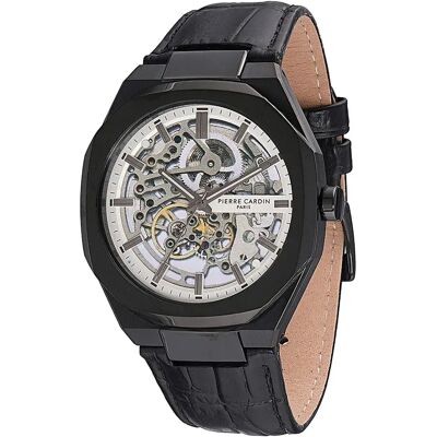 Pierre Cardin Orologio Cf.1002.lb.1 2mm 5atm Automatic Analogical Black / Grey / Mineral One Size Pierre Cardin Orologio Cf.1002.lb.1 2mm 5atm Automatic Analogical Black / Grey / Mineral One Size