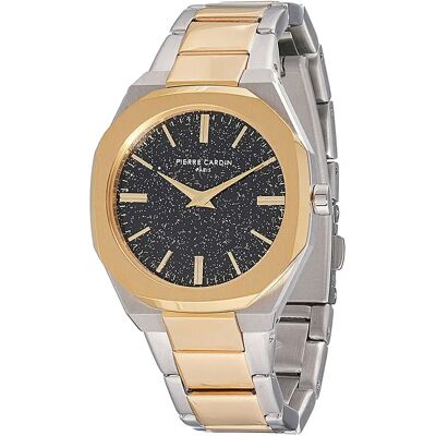 Pierre Cardin Orologio Da Donna Cf.1008.mu 32mm 3atm Quartz Analogical Golden / Black / Mineral One Size Pierre Cardin Orologio Da Donna Cf.1008.mu 32mm 3atm Quartz Analogical Golden / Black / Mineral One Size