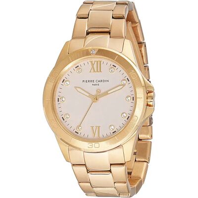Pierre Cardin Orologio Da Donna Cf.1009.mg 3mm 3atm Quartz Analogical Golden / Grey / Mineral One Size Pierre Cardin Orologio Da Donna Cf.1009.mg 3mm 3atm Quartz Analogical Golden / Grey / Mineral One Size