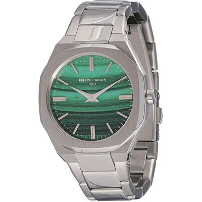 Pierre Cardin Orologio Da Donna Cf.1008.ms.3 32mm 3atm Quartz Analogical Grey / Green / Mineral One Size Pierre Cardin Orologio Da Donna Cf.1008.ms.3 32mm 3atm Quartz Analogical Grey / Green / Mineral One Size