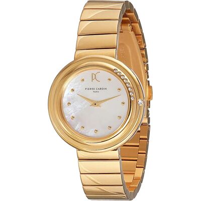 Pierre Cardin Orologio Da Donna Cf.1010.mg.2 32mm 3atm Quartz Analogical Golden / White / Mineral One Size Pierre Cardin Orologio Da Donna Cf.1010.mg.2 32mm 3atm Quartz Analogical Golden / White / Mineral One Size