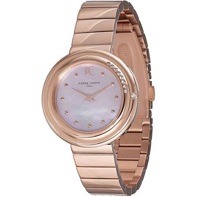 Pierre Cardin Orologio Da Donna Cf.1010.mr.1 32mm 3atm Quartz Analogical Golden / Pink / Mineral One Size Pierre Cardin Orologio Da Donna Cf.1010.mr.1 32mm 3atm Quartz Analogical Golden / Pink / Mineral One Size