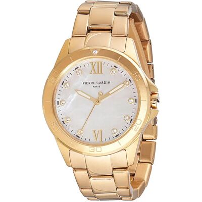 Pierre Cardin Orologio Da Donna Cf.1009.mg.1 3mm 3atm Quartz Analogical Golden / White / Mineral One Size Pierre Cardin Orologio Da Donna Cf.1009.mg.1 3mm 3atm Quartz Analogical Golden / White / Mineral One Size