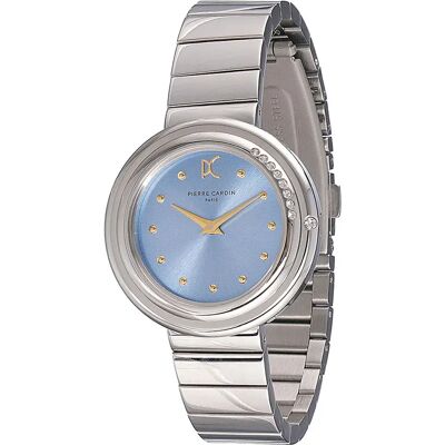Pierre Cardin Orologio Da Donna Cf.1010.ms 32mm 3atm Quartz Analogical Grey / Blue / Mineral One Size Pierre Cardin Orologio Da Donna Cf.1010.ms 32mm 3atm Quartz Analogical Grey / Blue / Mineral One Size