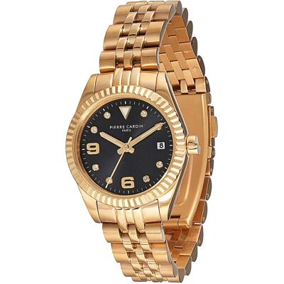 Pierre Cardin Orologio Da Donna Cf.1012.mg.1 28mm 3atm Quartz Analogical Golden / Black / Mineral One Size Pierre Cardin Orologio Da Donna Cf.1012.mg.1 28mm 3atm Quartz Analogical Golden / Black / Mineral One Size