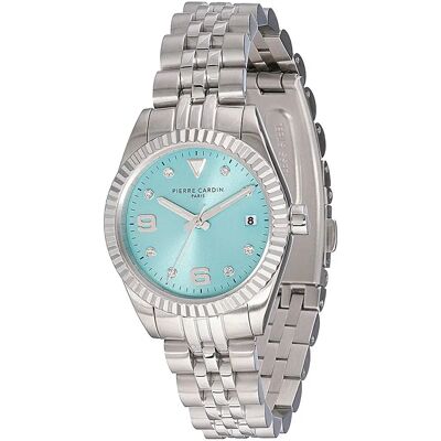 Pierre Cardin Orologio Da Donna Cf.1012.ms.1 28mm 3atm Quartz Analogical Grey / Green / Mineral One Size Pierre Cardin Orologio Da Donna Cf.1012.ms.1 28mm 3atm Quartz Analogical Grey / Green / Mineral One Size