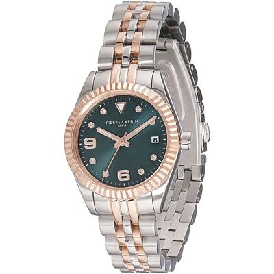 Pierre Cardin Orologio Da Donna Cf.1012.mu.2 28mm 3atm Quartz Analogical Grey / Green / Mineral One Size Pierre Cardin Orologio Da Donna Cf.1012.mu.2 28mm 3atm Quartz Analogical Grey / Green / Mineral One Size