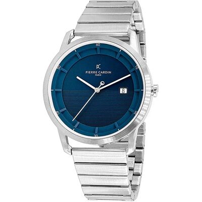 Pierre Cardin Orologio Clc.6005 3mm 3atm Quartz Analogical Grey / Blue / Mineral One Size Pierre Cardin Orologio Clc.6005 3mm 3atm Quartz Analogical Grey / Blue / Mineral One Size
