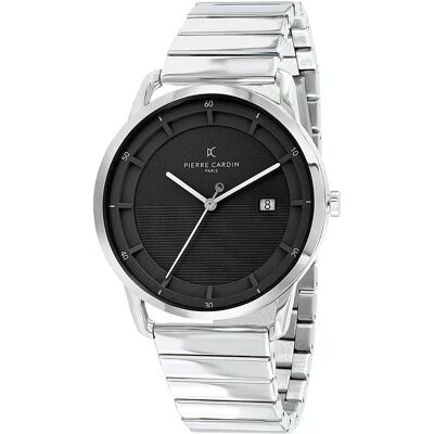 Pierre Cardin Orologio Clc.6006 3mm 3atm Quartz Analogical Grey / Black / Mineral One Size Pierre Cardin Orologio Clc.6006 3mm 3atm Quartz Analogical Grey / Black / Mineral One Size