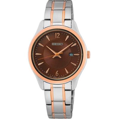 Seiko Orologio Da Donna Sur76p1 30mm 10atm Quartz Analogical Grey / Brown / Sapphire One Size Seiko Orologio Da Donna Sur76p1 30mm 10atm Quartz Analogical Grey / Brown / Sapphire One Size