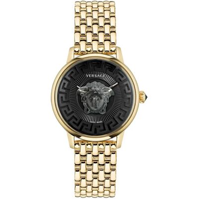 Versace Orologio Ve6f00523 38mm 5atm Quartz Analogical Golden / Black / Sapphire One Size Versace Orologio Ve6f00523 38mm 5atm Quartz Analogical Golden / Black / Sapphire One Size