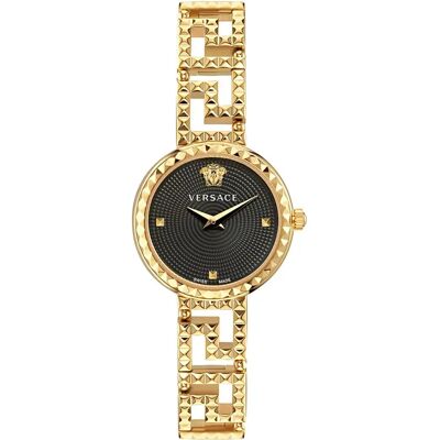 Versace Orologio Da Donna Ve7a0023 28mm 3atm Quartz Analogical Golden / Black / Sapphire One Size Versace Orologio Da Donna Ve7a0023 28mm 3atm Quartz Analogical Golden / Black / Sapphire One Size