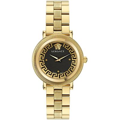 Versace Orologio Da Donna Ve7f00623 35mm 5atm Quartz Analogical Golden / Black / Sapphire One Size Versace Orologio Da Donna Ve7f00623 35mm 5atm Quartz Analogical Golden / Black / Sapphire One Size