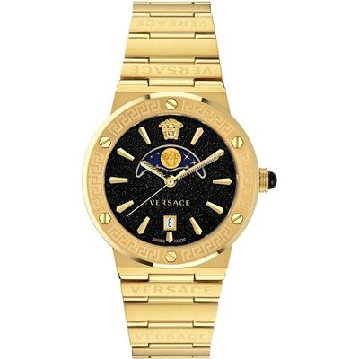Versace Orologio Ve7g00323 38mm 5atm Quartz Analogical Golden / Black / Sapphire One Size Versace Orologio Ve7g00323 38mm 5atm Quartz Analogical Golden / Black / Sapphire One Size